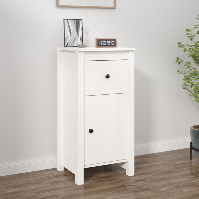 Overkamp 1 - Door Rectangle Accent Cabinet, White