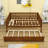  Wooden Daybed with with Trundle and Slats-1035742909-1035742899