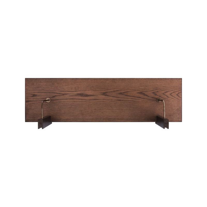 Corbel Shelf, Long, Dark Stained Oak