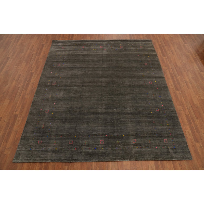 Tapis indien en laine Gabbeh 8 x 10