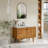 Orasia 48" Single Bathroom Vanity in Mango Brown with Calacatta Mist White Quartz Countertop without Mirror-1291613086