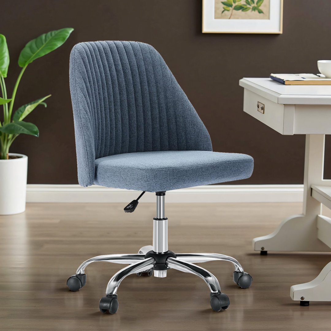 Merjem Upholstered Armless Task Chair Inbox Zero