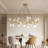 41" Golden Modern Chandelier Light Fixture-729085967