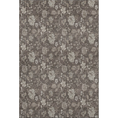 Premium Machine Washable Prisco Chocolate Rug