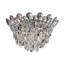 Trilliane Strands 4 Light 17in x 10.5in Flush Mount in Polished Stainless Steel with Clear Heritage Handcut Crystals-2081928338