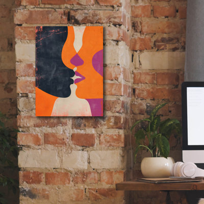 Epic Graffiti 'The Kiss' by Andreas Magnusson Canvas Wall Art