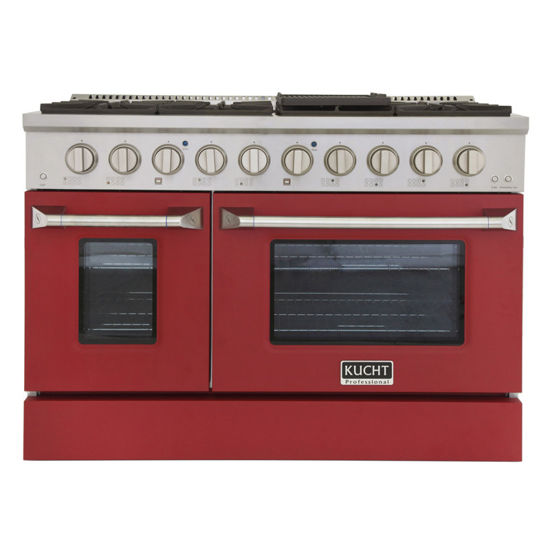 48" 6.7 Cu. ft Freestanding Gas, Liquid Propane, Red