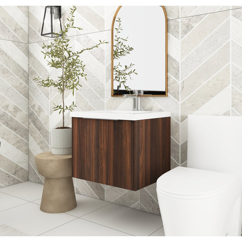 Ensemble de meuble-lavabo simple 24 po, Noyer de Californie