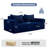 Boneless 76in Sofa Bed Loveseat Boneless Couch With 2 Pillows Modern Cloud Couch Deep Seat Futon Bed 2 Side Pockets Sleeper Sofa For Living Room, Bedroom, Small Space, Removable Sofa Cover-1821620819