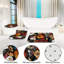 Ensemble de 3 tapis de douche à motif floral foncé