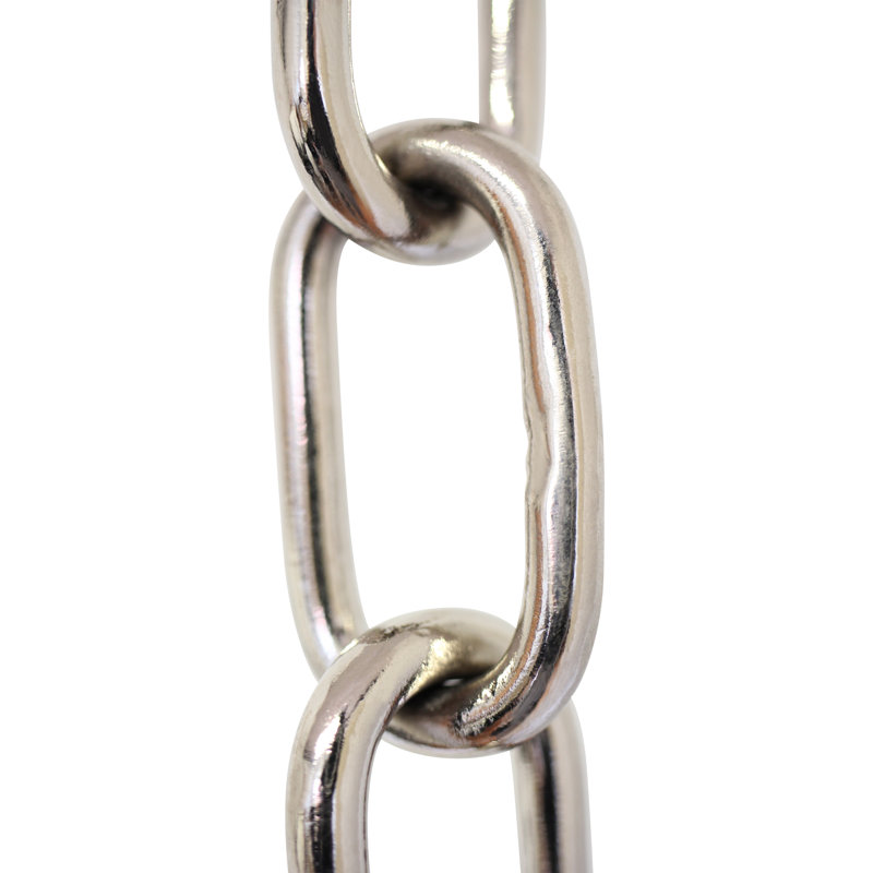 Chaîne standard soudée ou bris de chaîne, Nickel poli