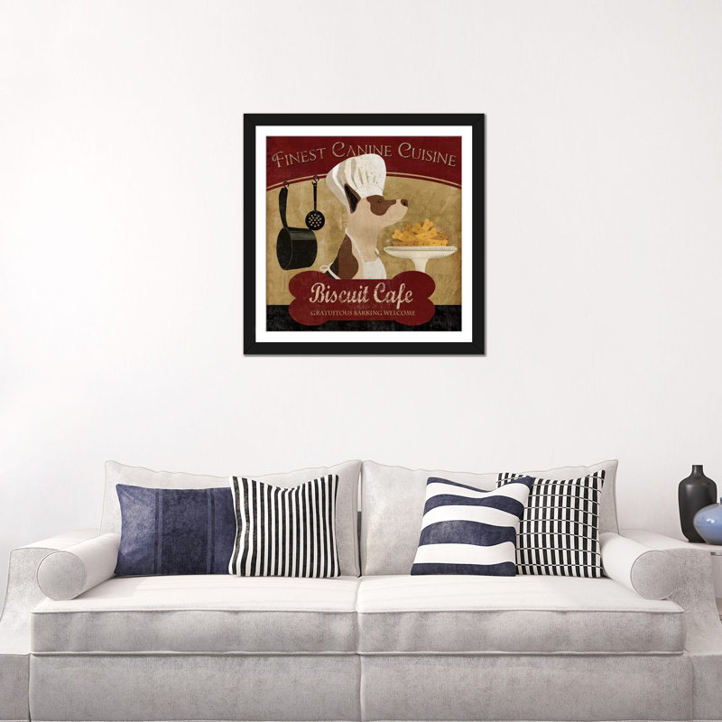 «Biscuit Café» par Conrad Knutsen - Reproduction giclée sur toile tendue avec châssis, H 16 po x l 16 po x P 1 po, Blanc