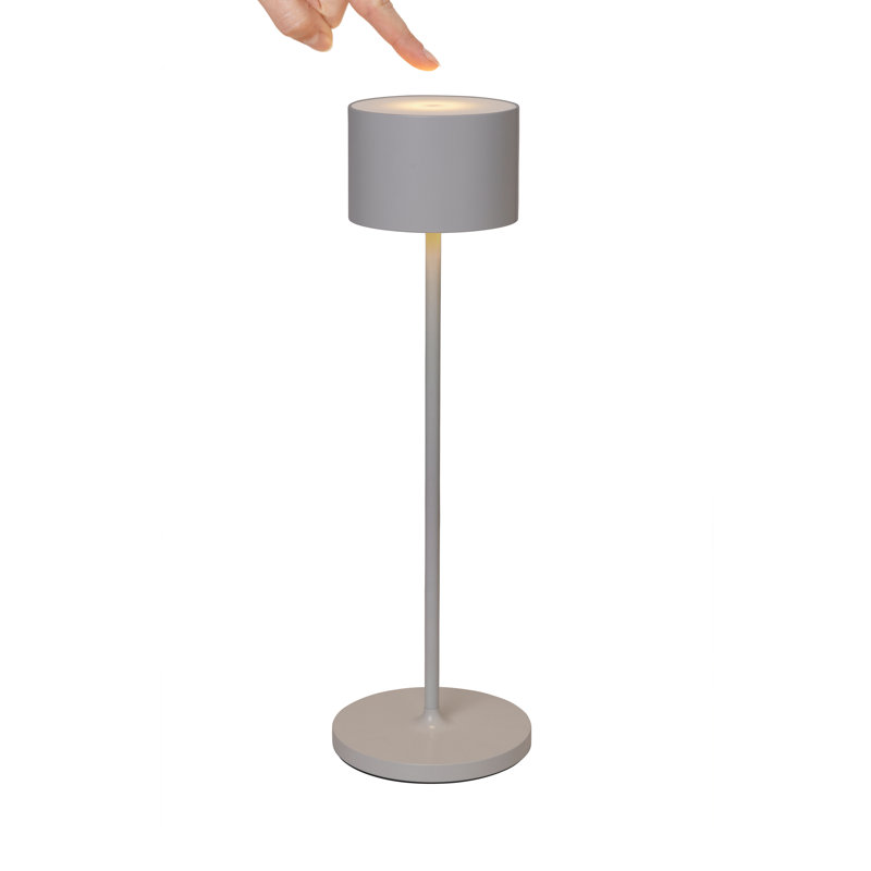 FAROL Mobile Rechargeable LED Buffet Lamp, Taupe