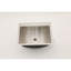 Lavabo de salle de bain encastré en acier inoxydable au fini nickel brossé 21 "x 17" avec bonde escamotable