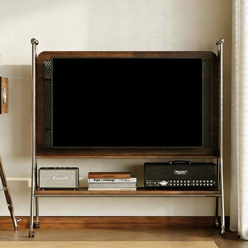 Meuble télé 53 po Mid-Century, H 56,3 po x L 53,5 po x l 18,9 po