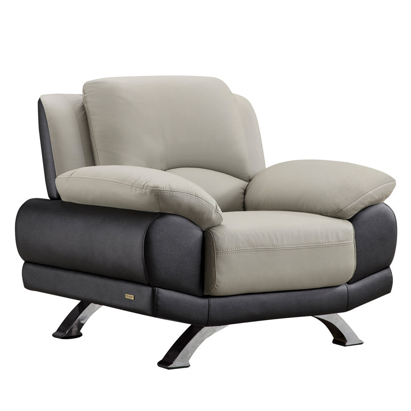 Ensemble de salon configurable en cuir Caelyn
