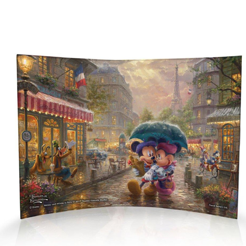 Disney 'Mickey Mouse and Minnie Mouse' Curved Acrylic Print