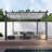 Florence  Aluminum Pergola in Gray Powder-Coated Finish with Adjustable Canopy-39493082-39493270