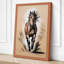 Charging Horse Modern - Wrapped Canvas-711206919-711206969
