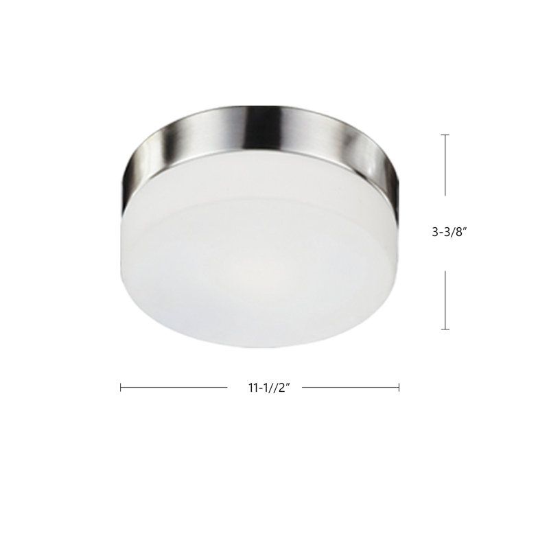 Lomita 2 - Light Flush Mount, Brushed Nickel