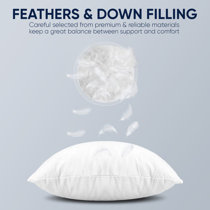 Decorative Throw Pillow Insert Down And Feathers Filling - Temu