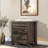4Pcs Bedroom Set, Queen Size Bed Frame With Storage Headboard And Charging Station, 2 Nightstands With 2 Drawers, 1 Dresser With 5 Drawers-388858376