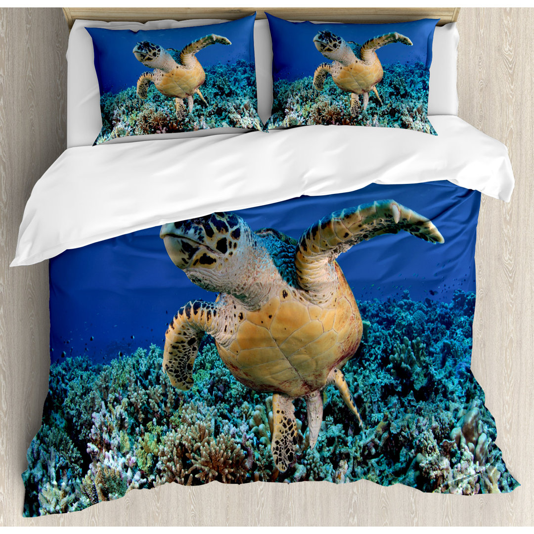 Coastal Duvet Cover Set Ambesonne 