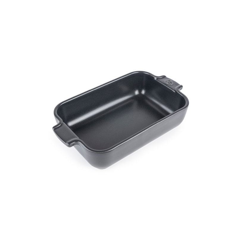 Peugeot Appolia Rectangular Ceramic Baking Dish, Slate, 1.75" H x 8.5" W x 4.75" D