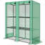 Serre en acier et en polyéthylène pour l'extérieur, 22,3 x 7,4 x 23,5 po, avec tablettes