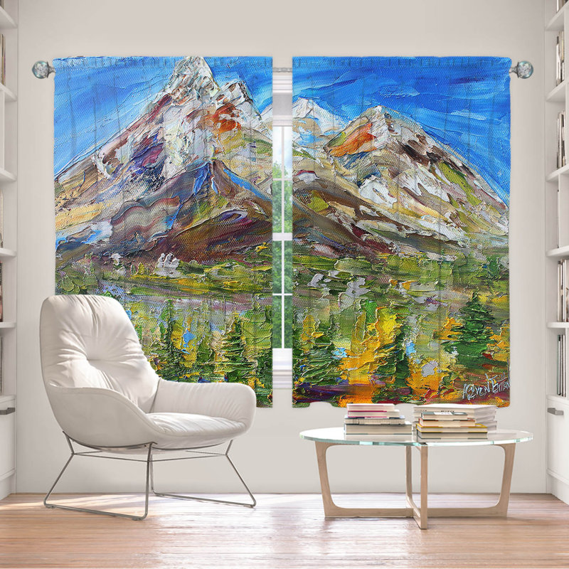 Ensemble de rideaux en polyester 2 pièces, L 56 po x L 78 po