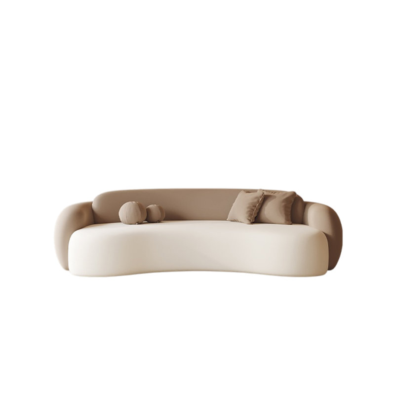 Beauty salon lounge detachable curved sofa.