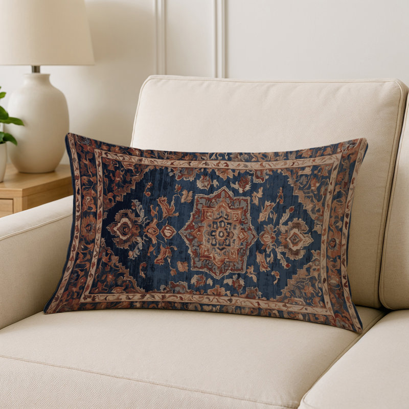 Coussin décoratif intérieur et extérieur Modern, Gris oriental 9, Rectangle H 25 po x l 18 po