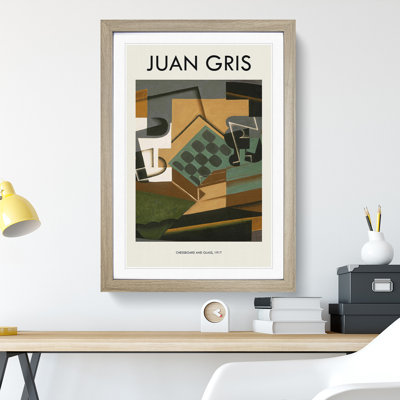 Chessboard and Glass by Juan Gris - Picture Frame Art Prints