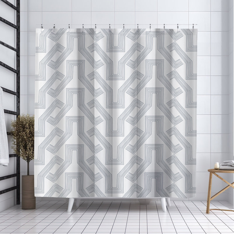 Rideau de douche Coco, Gris