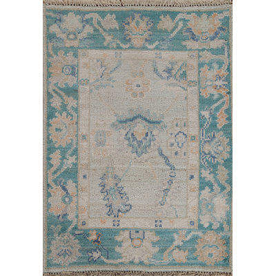 Tapis oriental géométrique discret Oushak 2x3