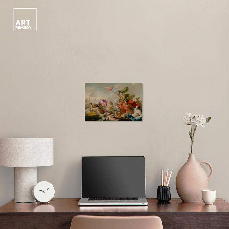 Gods Paying to Love Classic Female Portrait Canvas Art