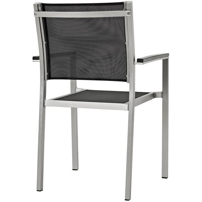 Ensemble de 2 chaises d'extérieur Modway Shore, Noir