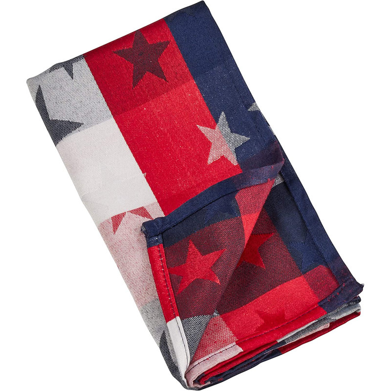 Cotton Blend Plaid Rectangle Napkin