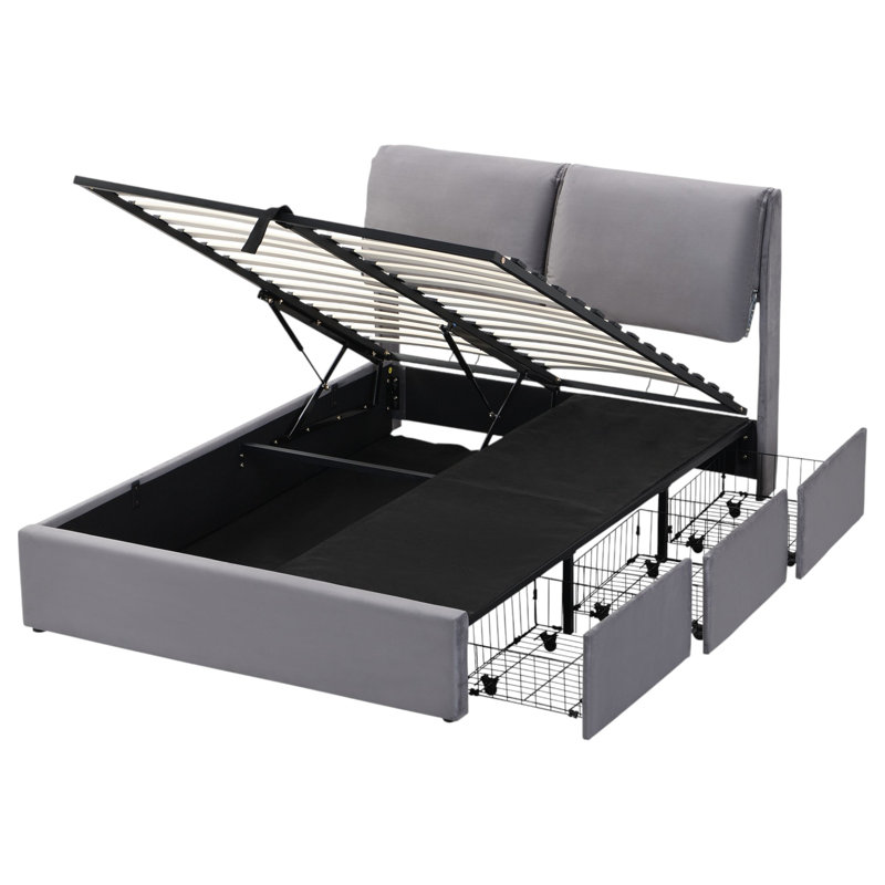 Bernarda Upholstered Bed, Double (4'6)