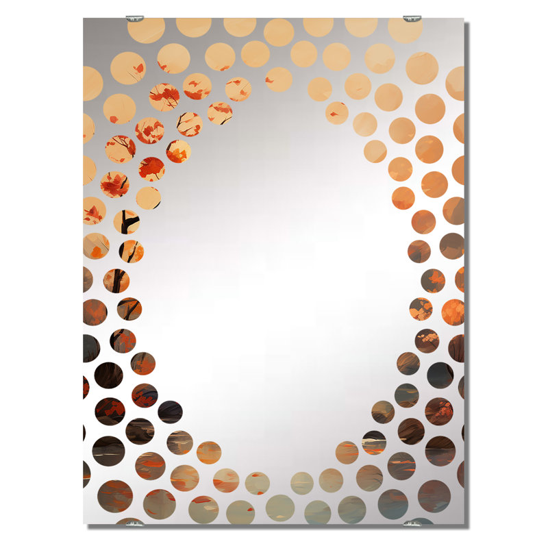 Erving - Miroir mural abstrait Botanicals MIR136432, 40 po x 30 po, Coryden - Cottage Lake Mountains