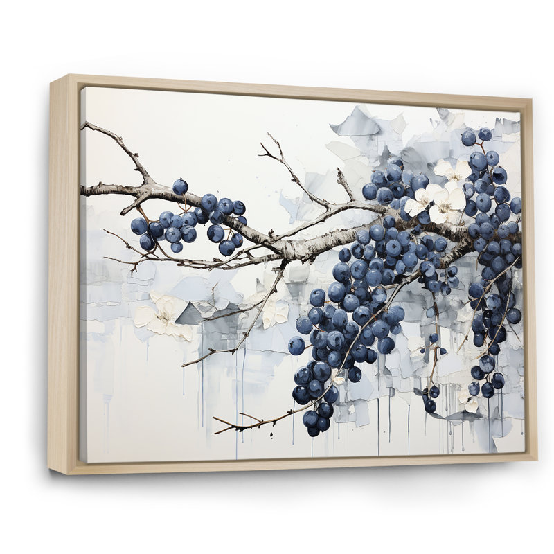 Impression sur toile Minimalisme Vineyard Dreamscape II, Cadre naturel flottant, H 34 po x l 44 po
