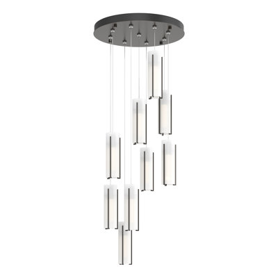 Luminaire suspendu cylindrique 9 lumières Exos