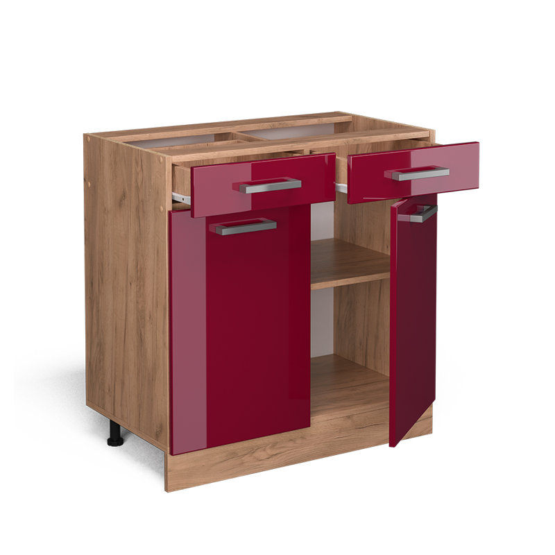 Laciana Module 173 + front R-Line country house white (89), Beige/Red