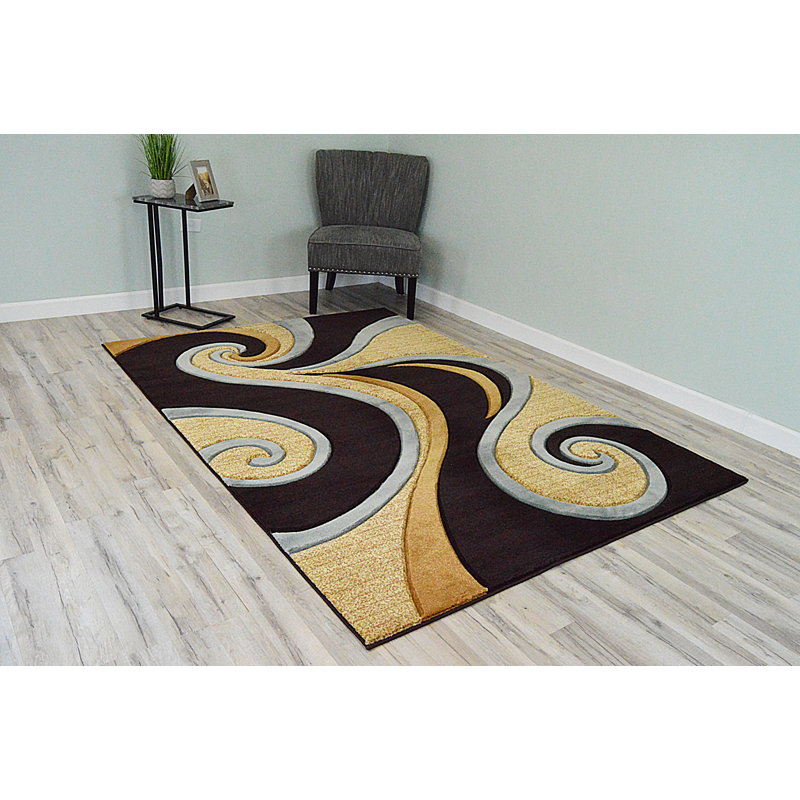 Ena Performance Abstract Indoor Rug, Rectangle 8' x 11'