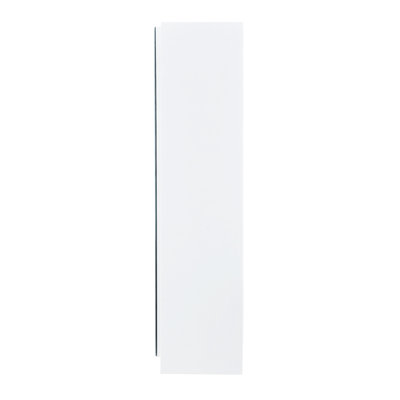 Bathroom Mirror Cabinet Of White , 0.12 - Inch Thick Surface, Storage For Small Needs Wall Mounted In Clear Mirror, Internal Partitions Skincare Products