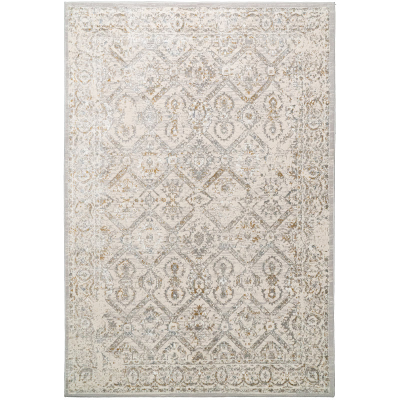 Lakena 12582-189 IVORY/BEIGE/GREY, Rectangle 5'3" x 7'