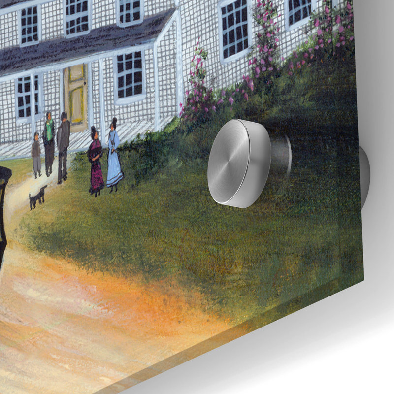  «The Old Mill On Nantucket» par JL Munro, art mural en verre acrylique, 36 po x 36 po