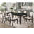 Alexander Black Rectangular Extension Leaf Dining Table
