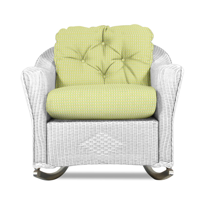 Reflections Outdoor Rocker Chair, Demo Stone, White