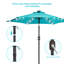 Parasol de marché éclairé 90 po Kanila-1235058438